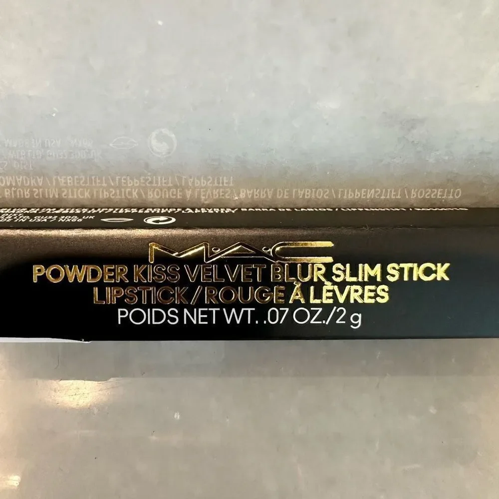 NWT MAC Powder Kiss Velvet Blur Slim Stick Lipstick 891 Mull It Over 2g